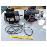Pair of Vevor single phase induction motors