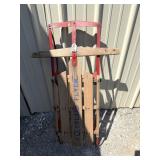 Small Fleetland Flyer Wooden Sled