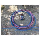 Pex Pipe, some cutters, and other pipe fittings;