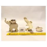 Group lot of Lenox Animal Figurines