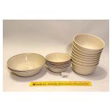 Group lot of Corelleware; some bowls have rough