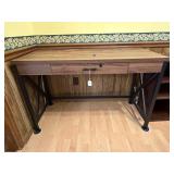 Desk w/ metal legs; approx. 30 in T x 47 1/4 in L