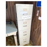 4-Drawer Metal Filing Cabinet; approx. 52 in T x