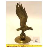 Brass Eagle; inscribed, 'The Lord is My Strength'