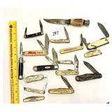 Group lot of pocket knives; one is Case; all have