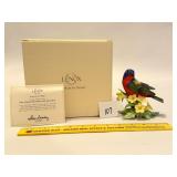 2011 Lenox Painted Bunting Bird Figurine