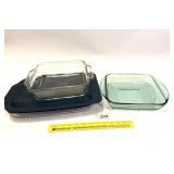 Group lot of baking dishes; largest is Pyrex