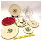 Group lot of plates including Lenox & a Fenton