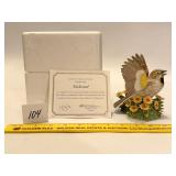 2001 Lenox Fine Porcelain Dickcissel Bird