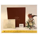 2011 Lenox Christmas Purple Finch Garden Bird