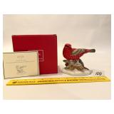 2016 Lenox Christmas Strawberry Finch Bird