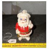Vintage Santa Bank w/ spaghetti trim, is missing