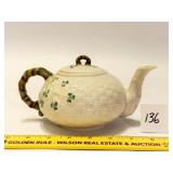 Belleek Shamrock Tea Pot