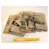 Stack of Vintage 1980's Adair County Newspapers