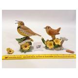 Pair of Lenox Bird Figurines; both have some