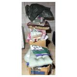 Large Clean Out of Bed Linens, Door Mats, Chair