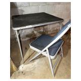 Vintage Card Table & a chair; also includes