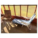 (2) Outdoor chairs; one is lounger
