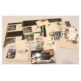 Group lot of First Day Cover stamps & an Old