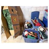 Christmas Tree and (4) Totes of Holiday Dï¿½cor;