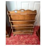 Vintage Wooden Shelf / Rack; approx. 28 1/2 in T
