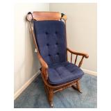 Vintage Wooden Rocker w/ cushions     Located in