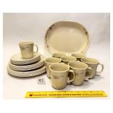 Set of Corelle English Breakfast dishes; some