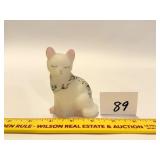 Hand-painted glass Fenton Cat