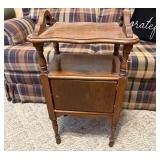 Vintage Smoke Stand; missing knob on bottom door;
