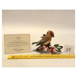 2008 Lenox Cedar Waxwing Bird Figurine