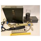 Metal File Holder, small battery operated