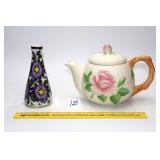 Ceramic Teapot and Vase       Located in Kitchen