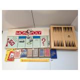 Group of games & playing cards, some vintage