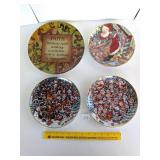 (4) Decorative Christmas Plates         Located