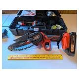 Beihong 6 in Mini Cordless Chainsaw w/ case
