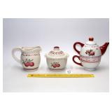 Pfaltzgraff 'Delicious' Pattern Creamer & Sugar