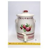 Pfaltzgraff 'Delicious' Pattern Beverage Crock