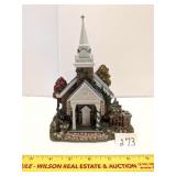 Hawthorne Village Thomas Kinkaide resin church w/