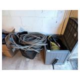 Garden Hoses & a Storage Reel        Located in