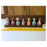 (7) Ceramic Avon 'Ladies Fashion Through the