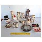 Group of Candle & Light Christmas Decorations &