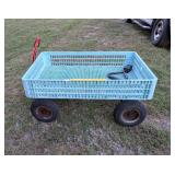 Plastic Crate Style Lawn & Garden Wagon