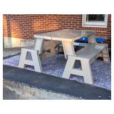 Plastic Convertible Picnic Table