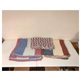(3) Crocheted throws         Located in Basement