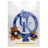 University of Kentucky wall hanging & plush toys