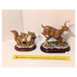 (2) Masterpiece Porcelain by Homco Figurines,