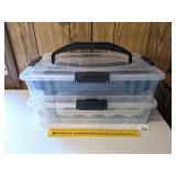 2-tier Dessert Carrier w/ Muffin Pans