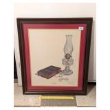 Framed Donnie Firkins print 'Peaceful Thoughts';