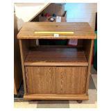 TV Stand on Casters; approx. 23 in x 27 in x 16