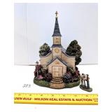 Hawthorne Village Thomas Kinkaide resin church w/